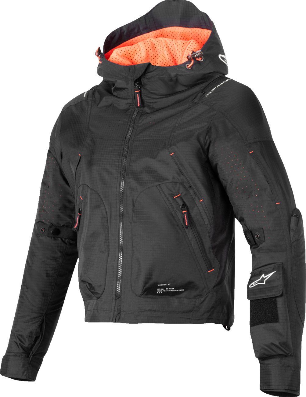 ALPINESTARS Stella Molly Air Jacket - Black/Coral Fluo - Small 3310625-1485-S