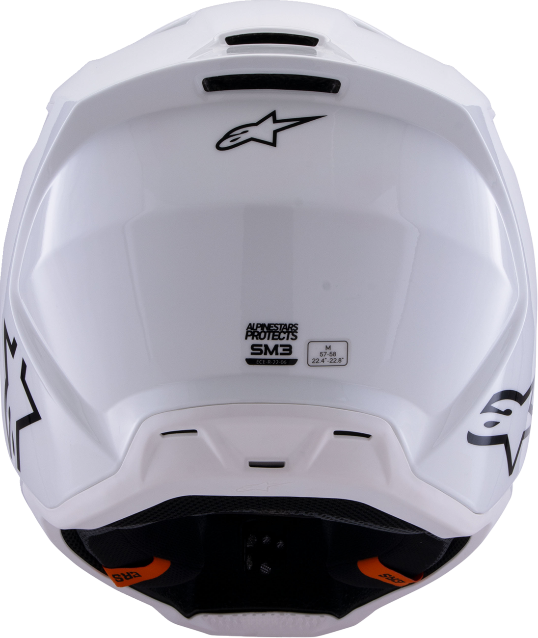 Alpinestars SM3 Helmet - Solid Gloss White XS (Part No. 8300326-2180-XS)