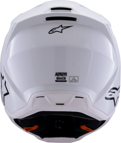 Alpinestars SM3 Helmet - Solid Gloss White XS (Part No. 8300326-2180-XS)