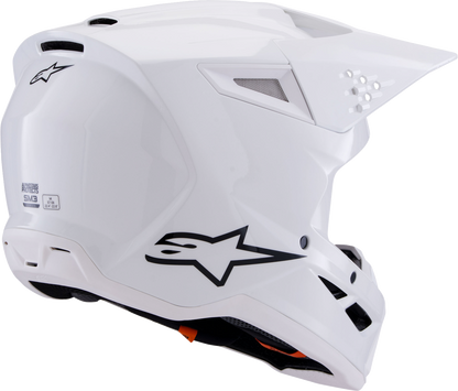 Alpinestars SM3 Helmet - Solid Gloss White XS (Part No. 8300326-2180-XS)