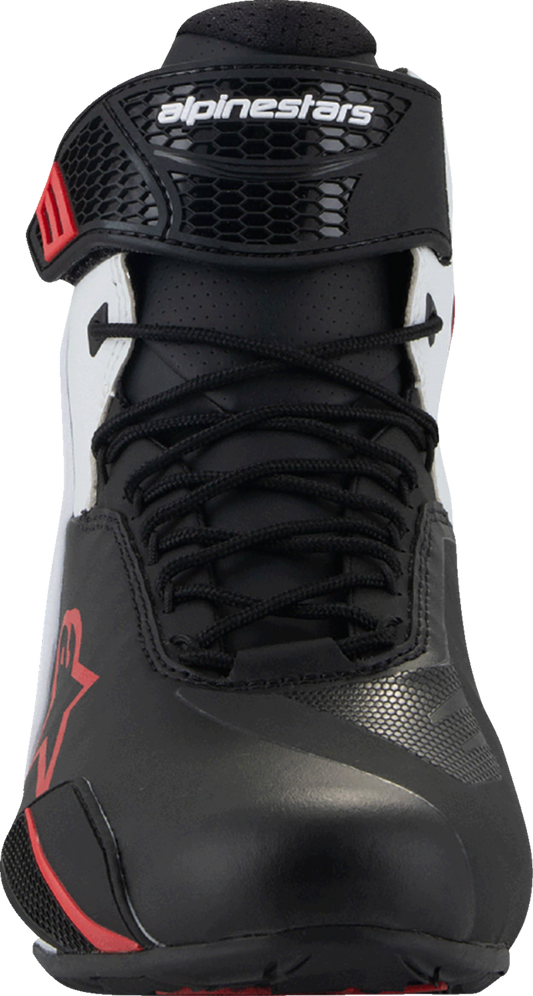 Alpinestars Faster-4 Cycling Shoes - Black, White & Red, US 9 (Part #2510425-123-9)