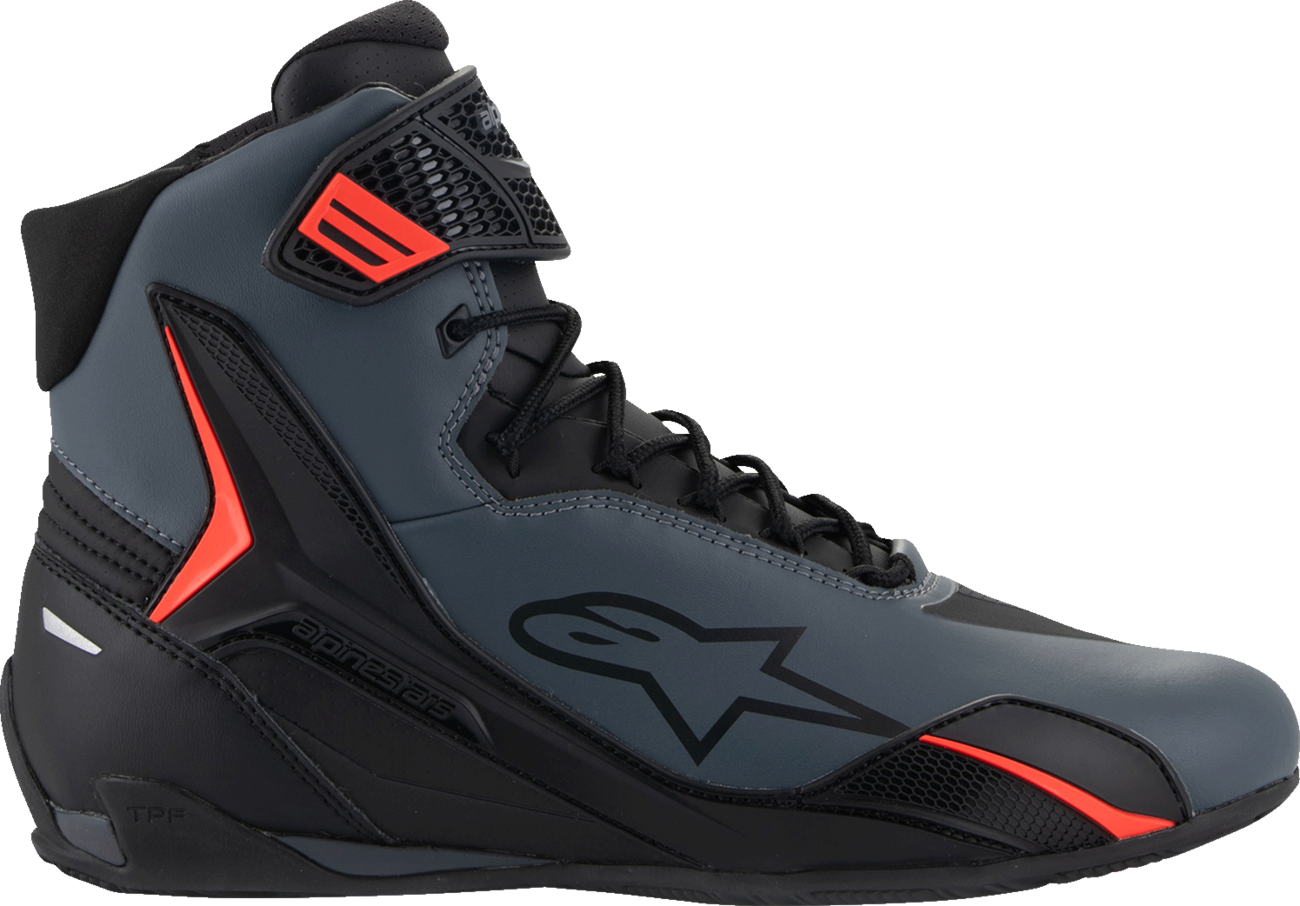 Alpinestars Faster-4 Road Cycling Shoes - Black, Gray, and Red, US Size 7 (Part Number 2510425-1130-7)