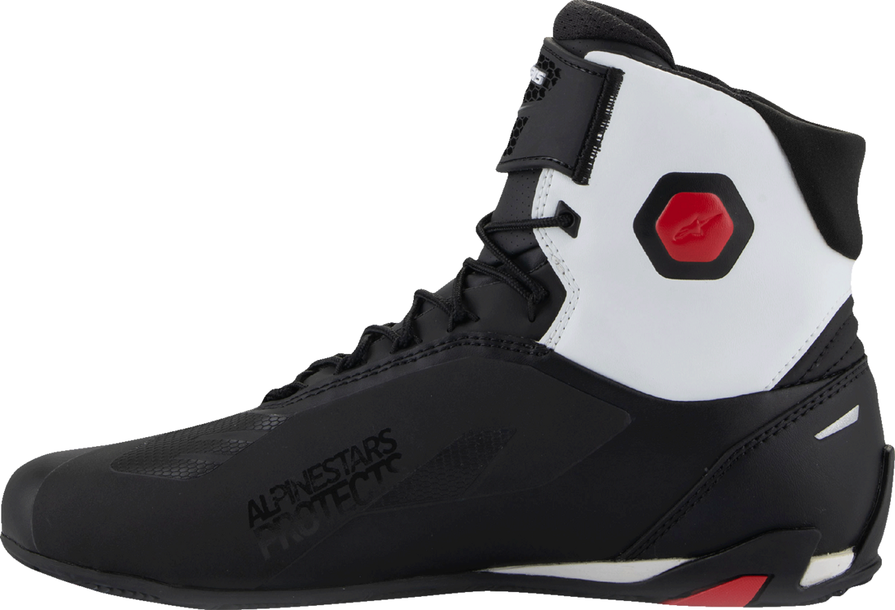 Alpinestars Faster-4 Cycling Shoes - Black, White & Red, US 9 (Part #2510425-123-9)