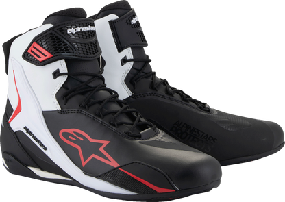 Alpinestars Faster-4 Road Cycling Shoes - Black, White & Red, US 13 (Part No. 2510425-123-13)