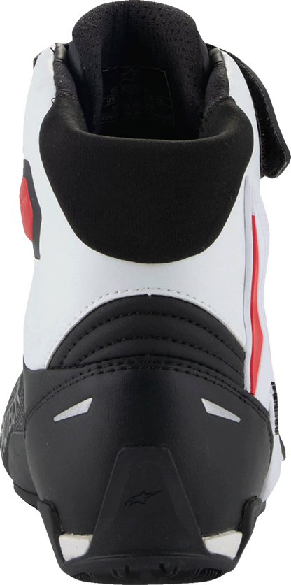 Alpinestars Faster-4 Cycling Shoes - Black, White & Red, US 9 (Part #2510425-123-9)