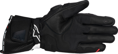 Alpinestars SP-3 Motorcycle Gloves - Black, White & Fluo Red, 2XL (Part No. 3550925-1231-2X)