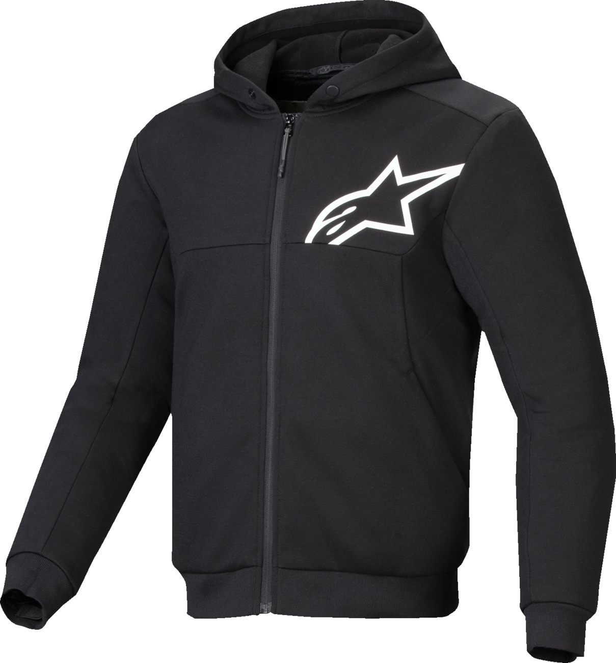 Alpinestars Chrome v2 Sport Hoodie - Black/White, Small (Part #4200325-12-S)