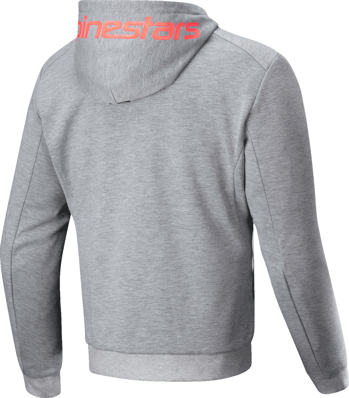 Alpinestars Chrome v2 Sport Hoodie - Heather Gray/Red Fluo - Large (Part Number 4200325-9199-L)