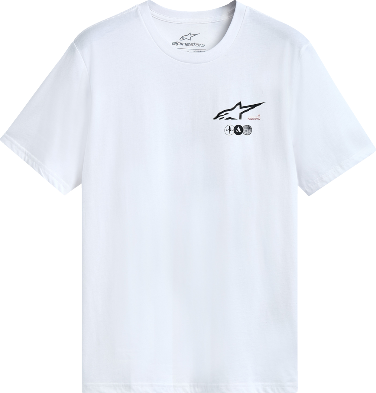Alpinestars Asym CSF T-Shirt – White – 2XL, Part Number 1215-72270-20-2X