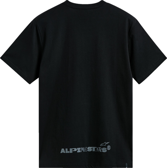 Alpinestars Omnium CSF T-Shirt - Black 2XL - Comfortable Cotton-Poly Blend with Gradient Foil Logo