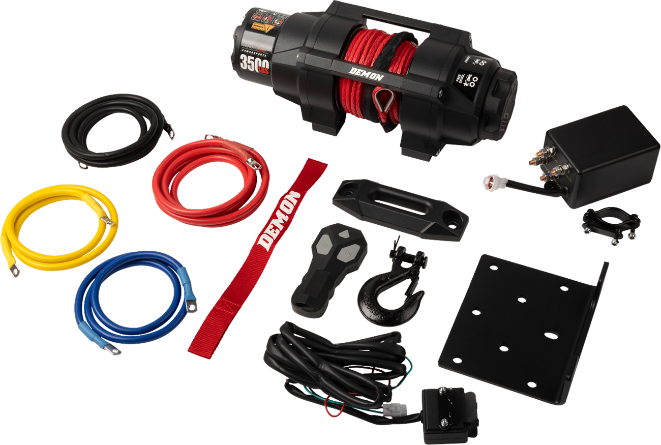 Demon Powersports PAWI-3500HD Heavy-Duty 3500 lb Winch