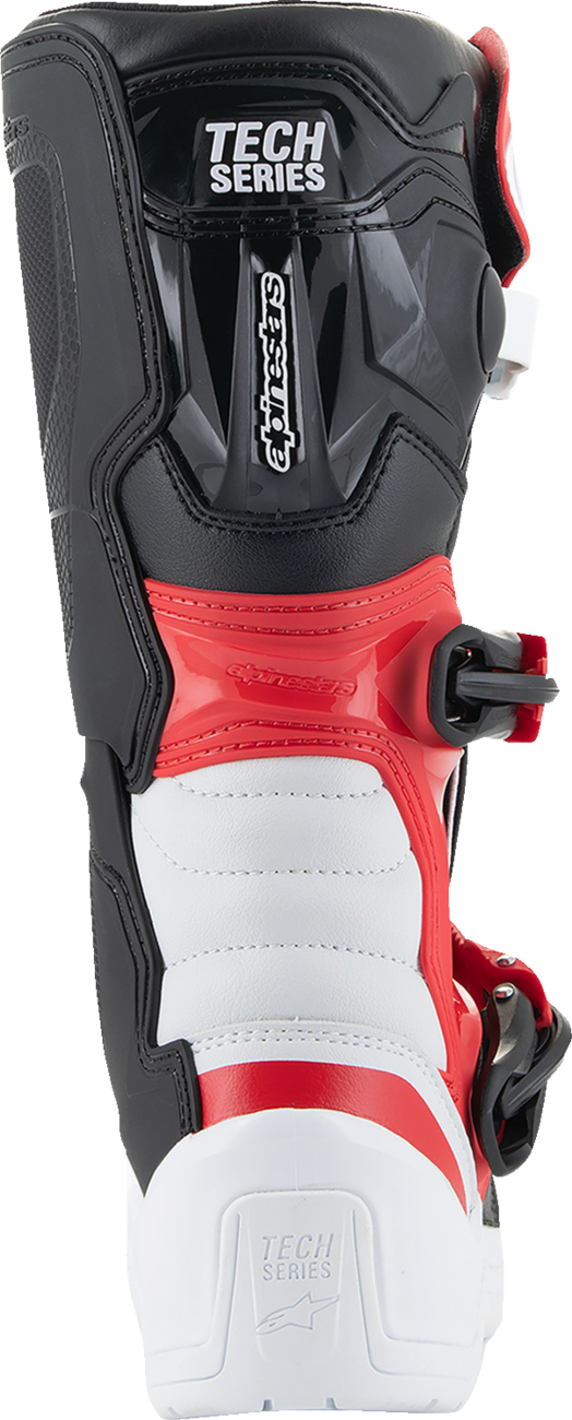 Alpinestars Youth Tech3S Boots - White/Black/Red, US 7 / EU 40.5 - Part Number 2014024-2030-7