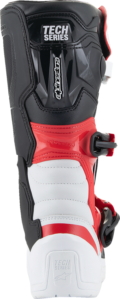 Alpinestars Youth Tech3S Boots - White/Black/Red, US 7 / EU 40.5 - Part Number 2014024-2030-7