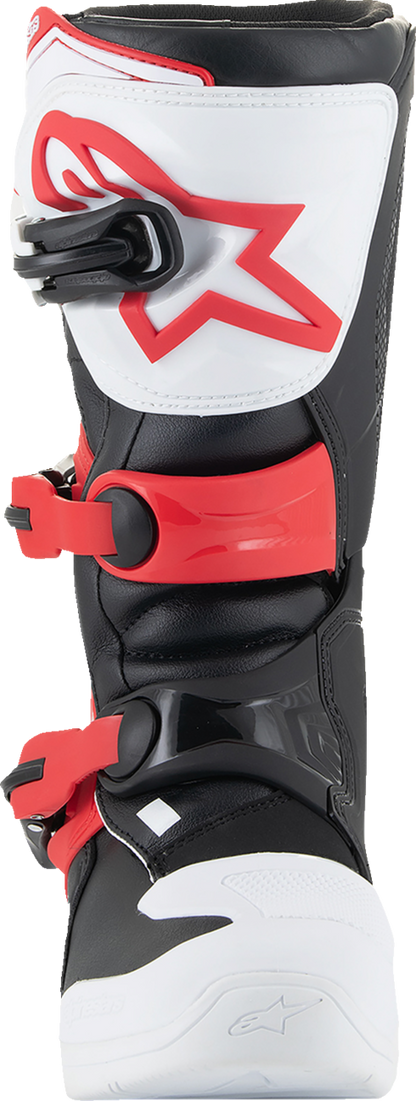 Alpinestars Youth Tech3S Boots - White/Black/Red, US 7 / EU 40.5 - Part Number 2014024-2030-7