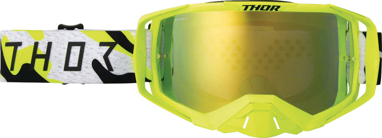 THOR Activate Riot Acid Lime Mirror Goggle Part 2601-3706 for Enhanced Vision and Comfort
