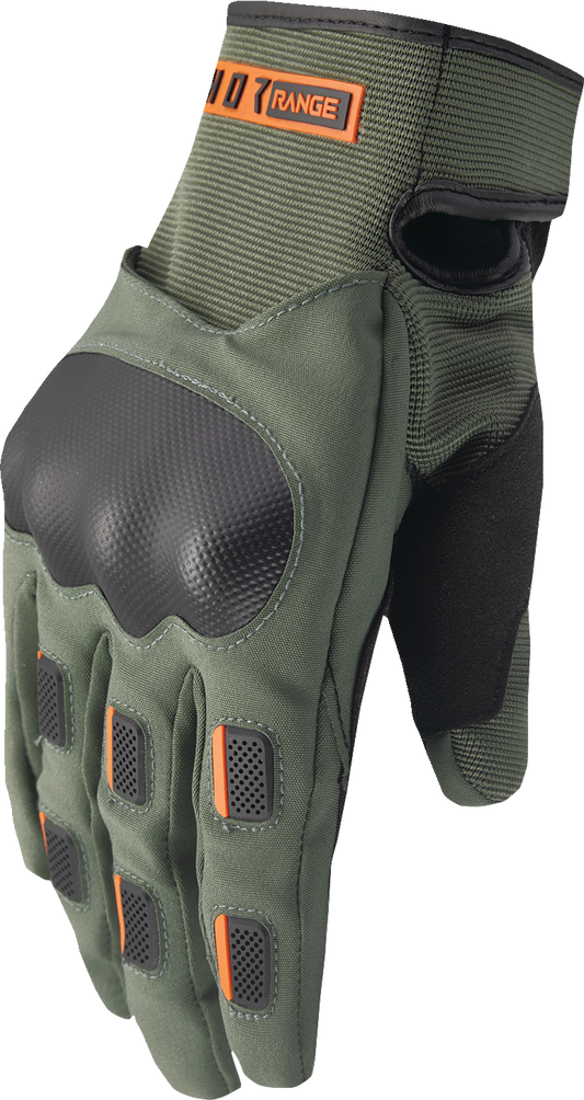 THOR Range Gloves Army/Orange XL - Model 3330-8267 with Waterproof and Breathable Design