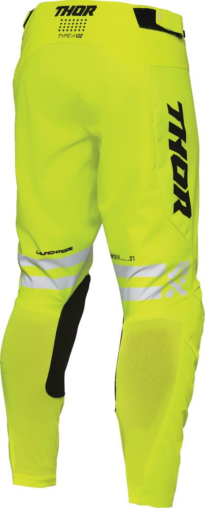 THOR Launchmode Dozer Pants - Acid/Black US 40 - Durable Motorcycle Riding Gear