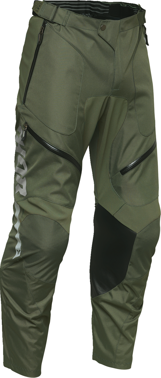 THOR Terrain In-the-Boot Pants - Army/Charcoal US 36 - Part Number 2901-12186