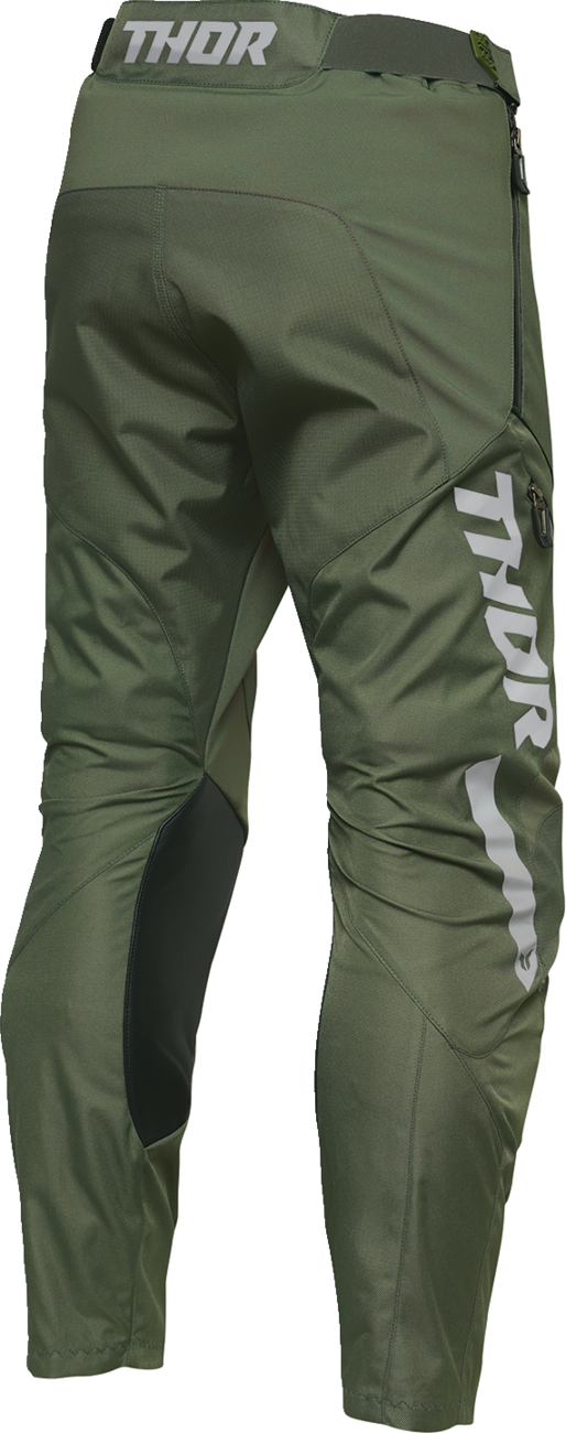 THOR Terrain In-the-Boot Pants - Army/Charcoal US 38 - Part Number 2901-12187