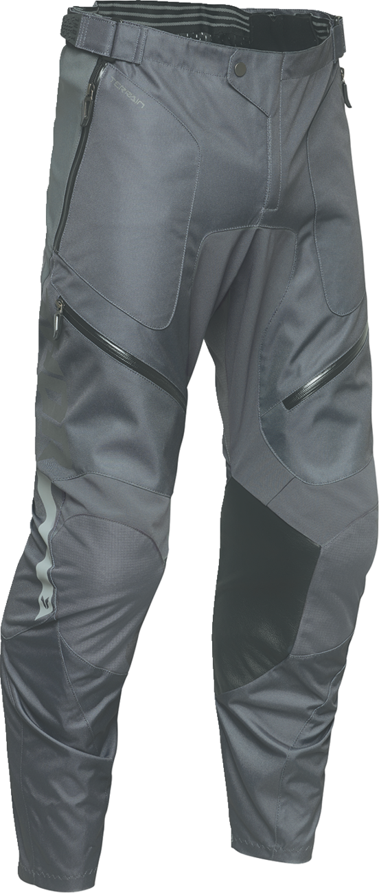 THOR Terrain In-the-Boot Pants - Charcoal US 34 - Part No. 2901-12207