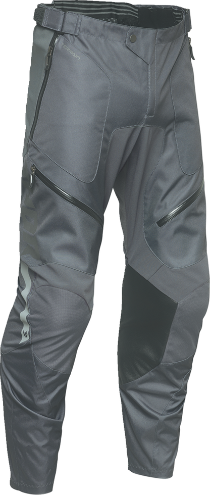 THOR Terrain In-the-Boot Pants - Charcoal, US 46 - Part No. 2901-12213