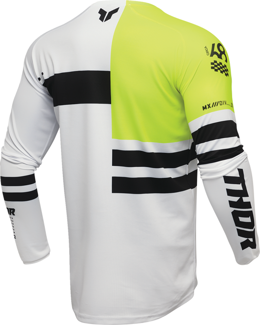 THOR Launchmode Dozer Jersey - Acid/Black, Medium - Part Number 2910-8279