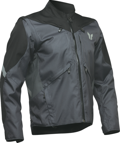 THOR Terrain Jacket Charcoal 3XL - Waterproof and Breathable Motorcycle Outerwear
