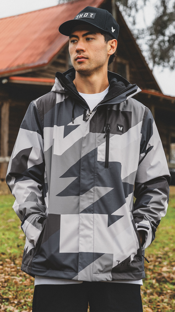 THOR Tour Jacket - Brave Black and Camo, Medium, Model 2920-0862