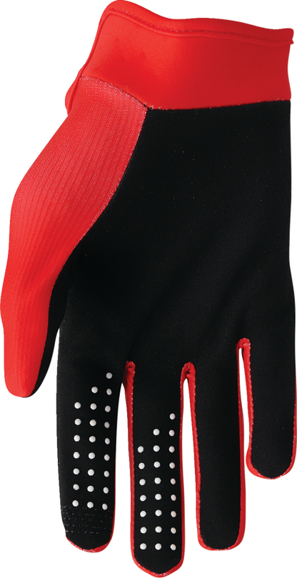 THOR Launchmode XP Gloves - Red, Size XS - Durable Polyester and TPR Coverage for Motorcycling