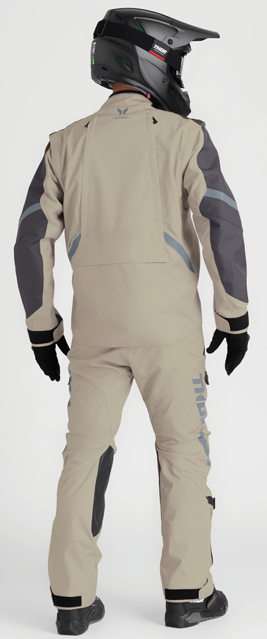 THOR Terrain Jacket - Sand, Small - Durable Waterproof Motorcycle Jacket with Ventilation and Storage