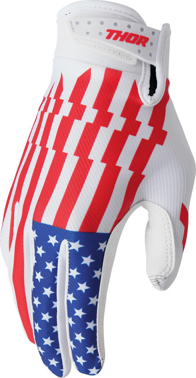 THOR Launchmode Gloves Patriot 2XL - Durable Comfort with Advanced Features