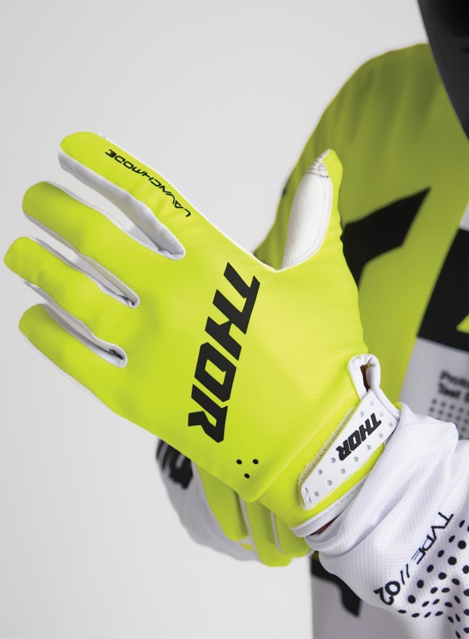 THOR Launchmode Gloves - Acid Large (Part Number 3330-8185)