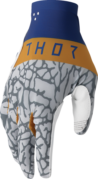 THOR Sportmode Bravo Gloves Navy/Copper XS - Part Number 3330-8236
