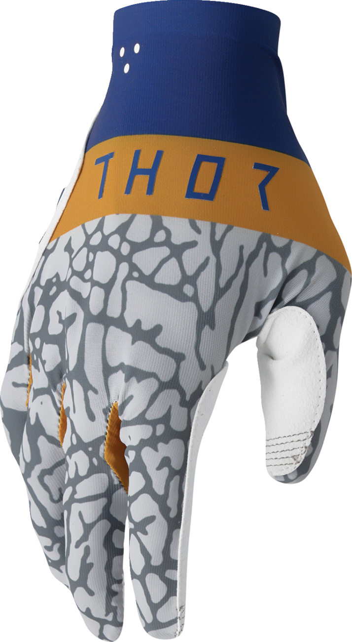 THOR Sportmode Bravo Gloves 2XL Navy/Copper - Part Number 3330-8241