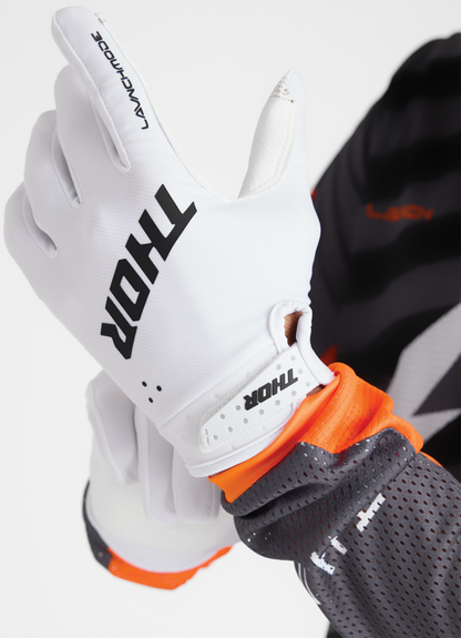 THOR Launchmode Gloves - White - Large (Part Number 3330-8227)