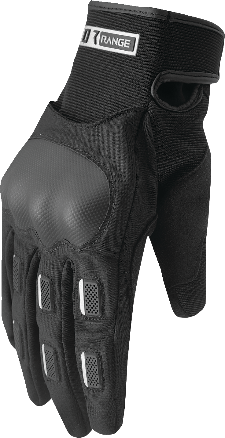 THOR Range Gloves Black XL (Part Number 3330-8260) - Waterproof, Breathable Motorcycle Gloves