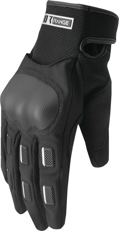 THOR Range Gloves Black XL (Part Number 3330-8260) - Waterproof, Breathable Motorcycle Gloves