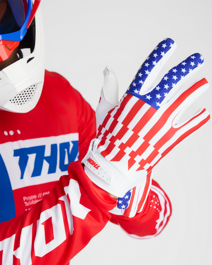 THOR Launchmode Gloves - Patriot - Medium (Part Number 3330-8208)
