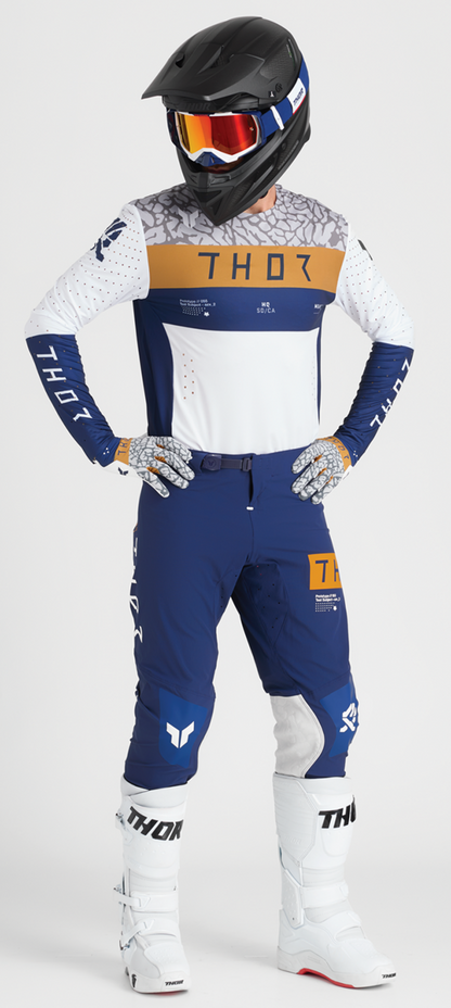 THOR Sportmode Bravo Gloves Large Navy/Copper - Part 3330-8239