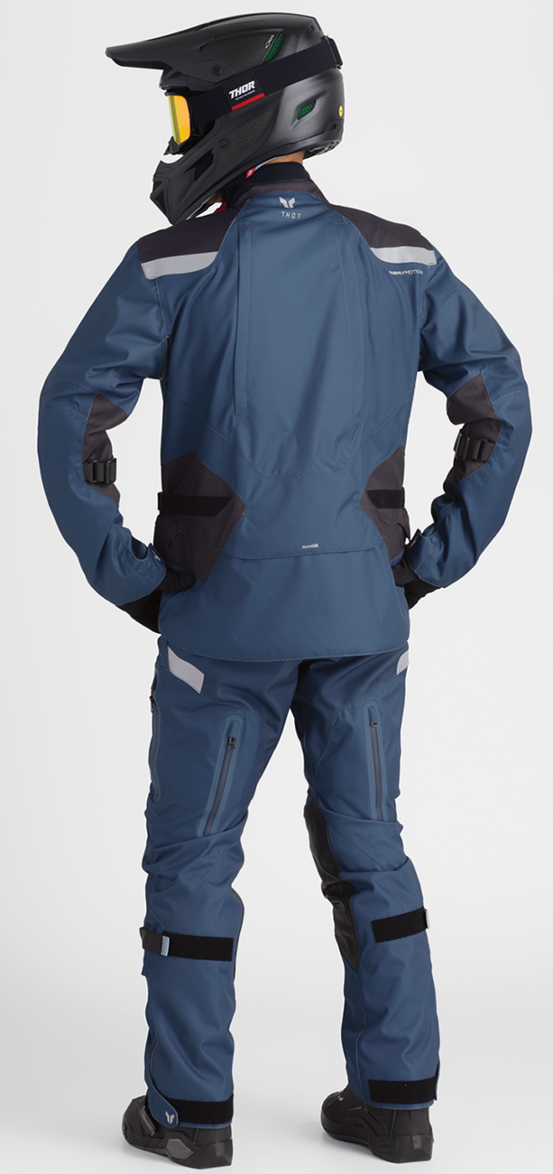 THOR Range Pants - Steel US 36 by THOR with Vented Knee and Hip Pads, Waterproof Breathable Fabric
