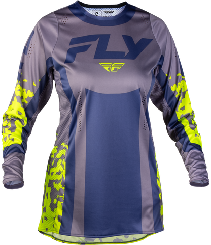 Women's Lite Flake Jersey Lavendar/Blue/Yellow Lg