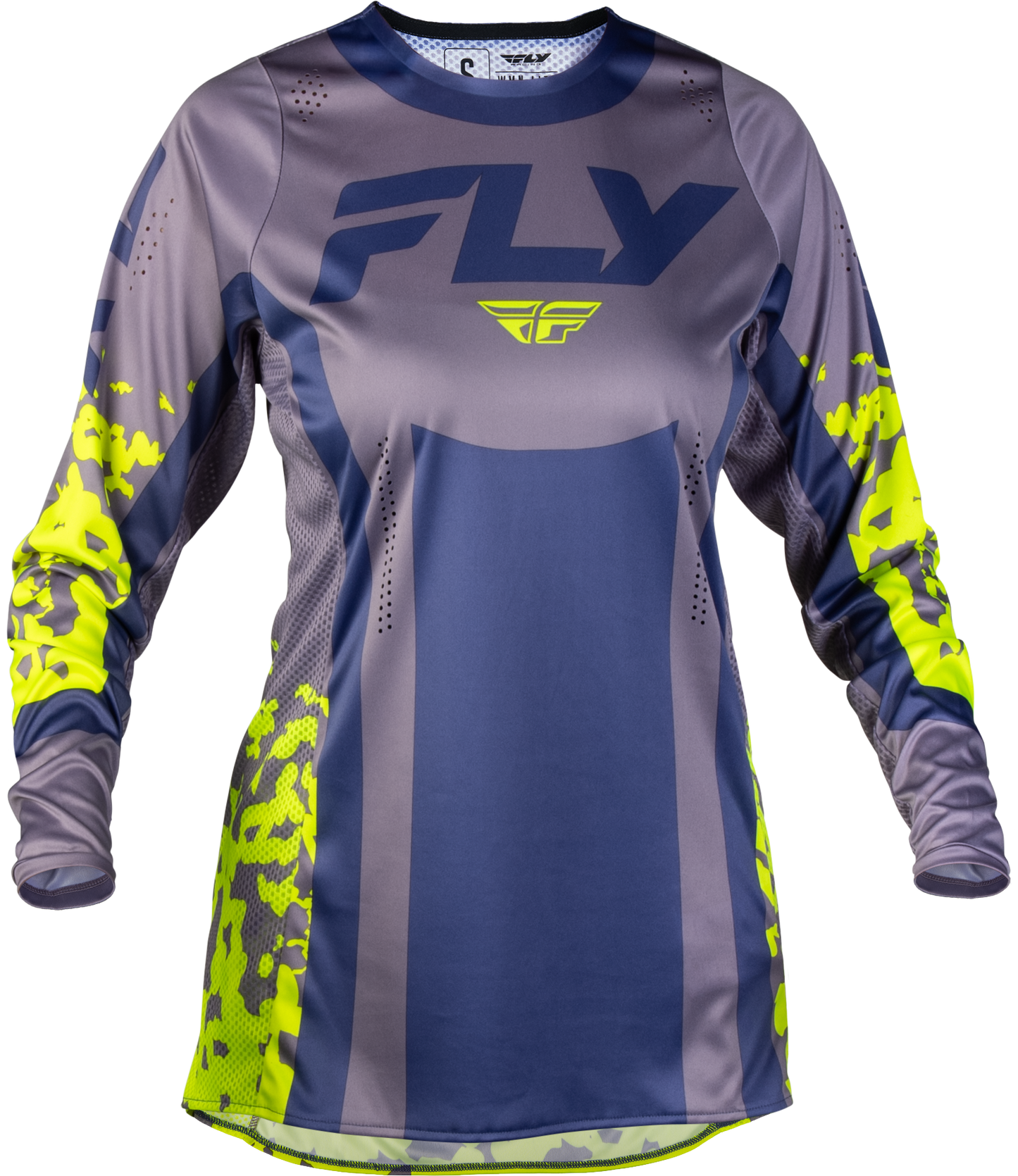 Women's Lite Flake Jersey Lavendar/Blue/Yellow 2x