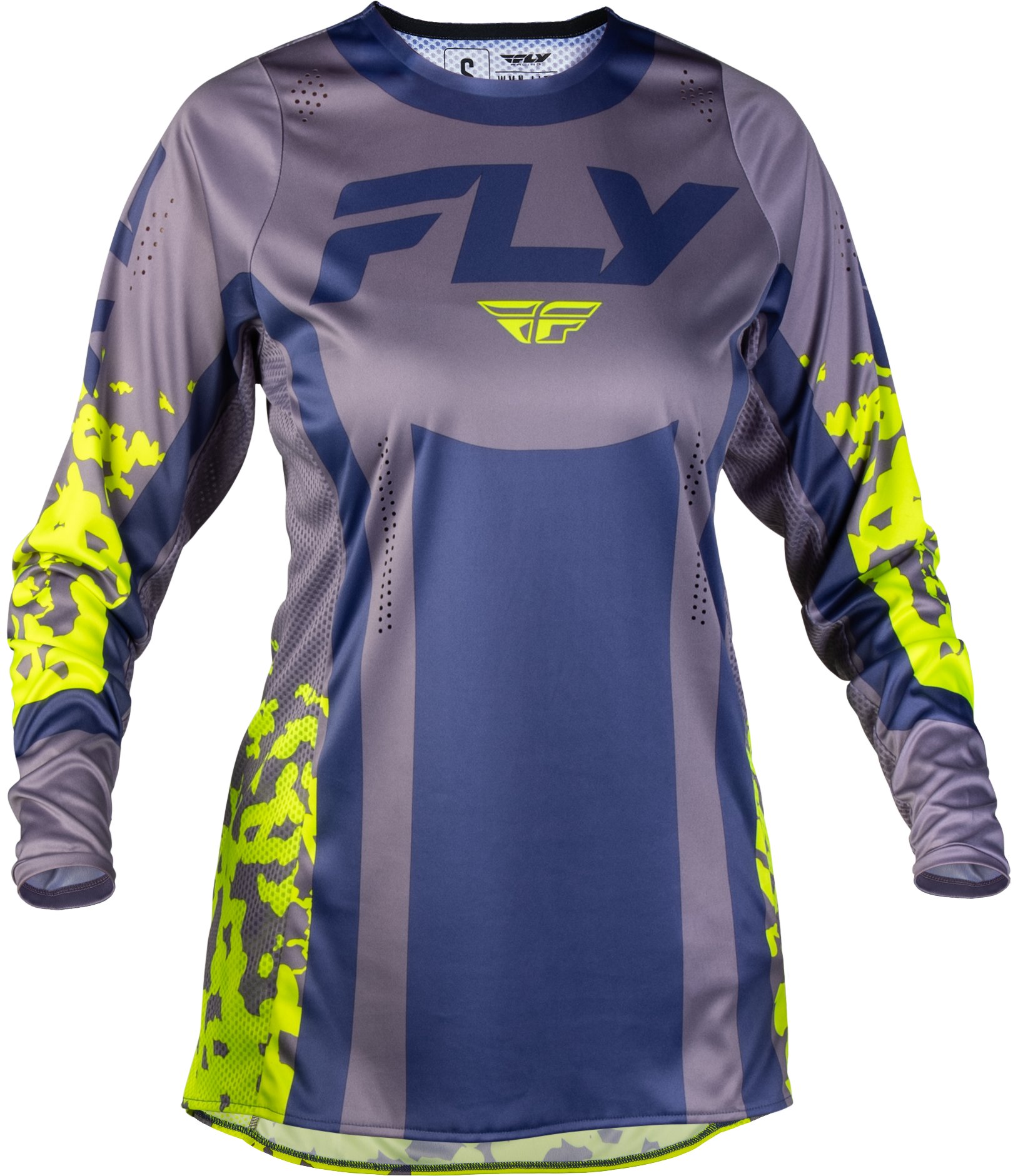 Women's Lite Flake Jersey Lavendar/Blue/Yellow 2x