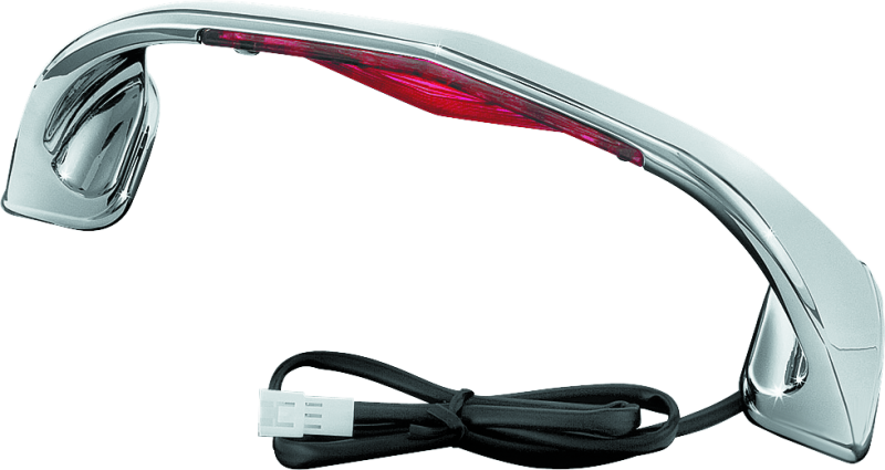 Kuryakyn LED Lighted Trunk Lid Handle for Honda GL1800 Gold Wing (2001-2005) - Chrome with Clear Lens and Red LEDs