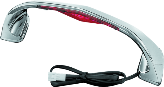 Kuryakyn LED Lighted Trunk Lid Handle for Honda GL1800 Gold Wing (2001-2005) - Chrome with Clear Lens and Red LEDs