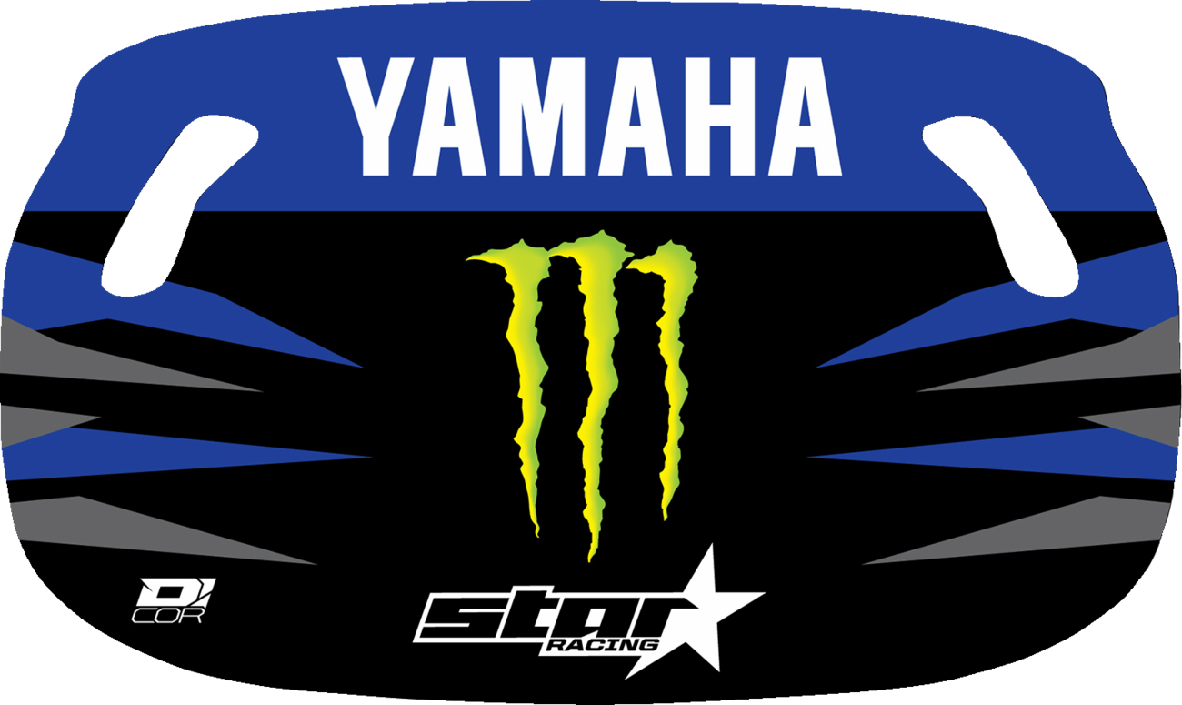 D'COR VISUALS Pit Board - Black/Blue Monster Energy Logo 60-60-155