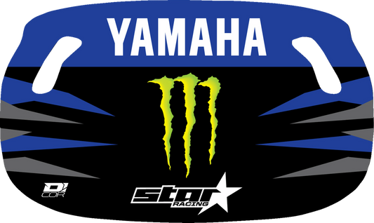 D'COR VISUALS Pit Board - Black/Blue Monster Energy Logo 60-60-155