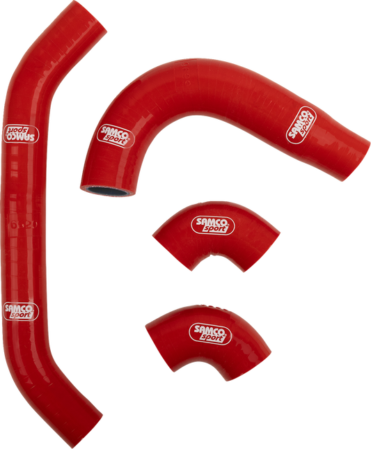 Moose Offroad OEM Fit Radiator Hose Kit for Gas Gas, Husqvarna, KTM - Red (Part KTM-132-RD)