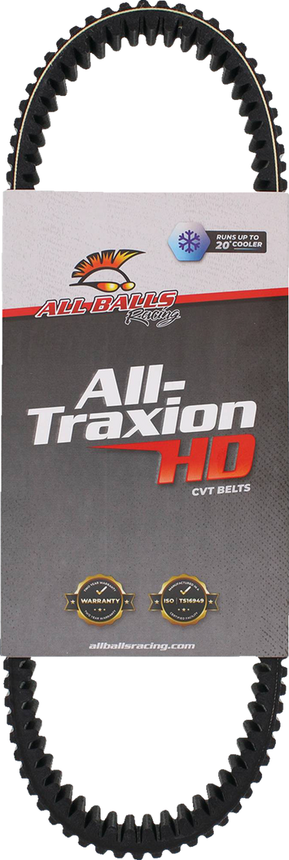 ALL BALLS All Traxion CVT Belt 25-9025 for Ranger 570/1000, Heavy-Duty Performance