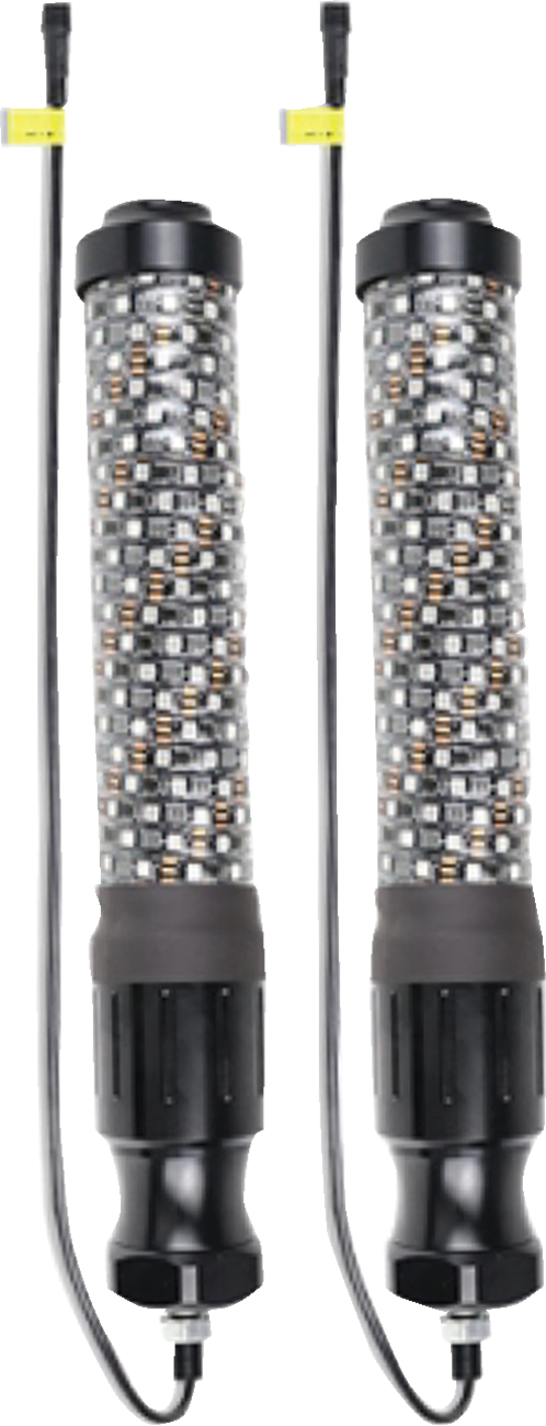 BRITE-LITES Super Chunk 1' Whip Light Pair - Model BL-WPCKIT1 with Bluetooth Music Sync and Multiple Colors